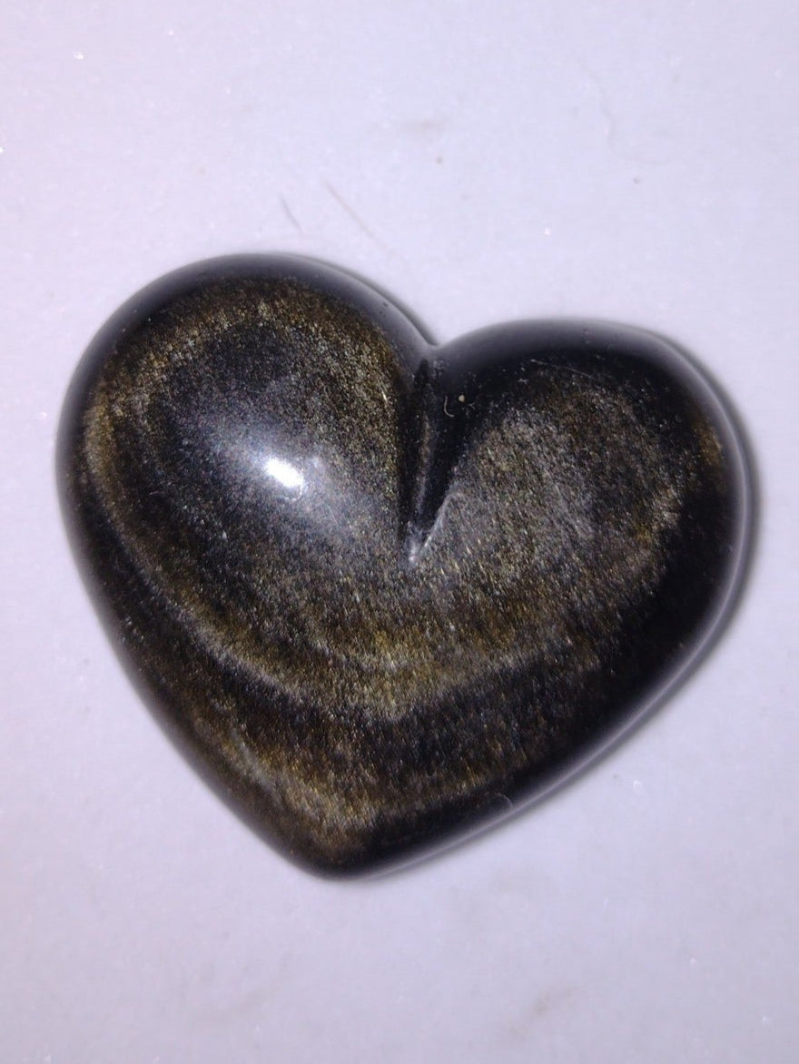Goud Obsidiaan hart
