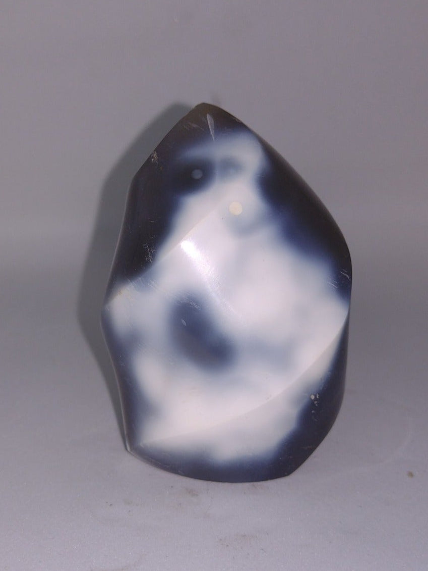 Pinguin/Orca agaat met druzy