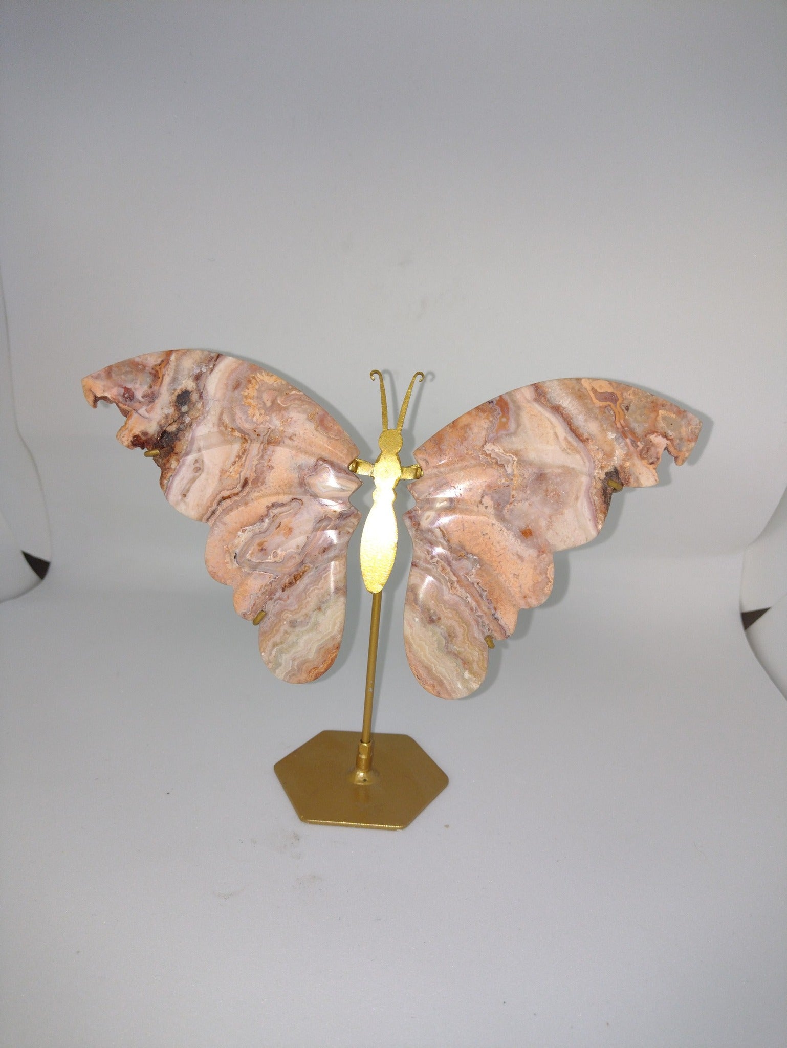 Roze Amethist vlindervleugels op standaard