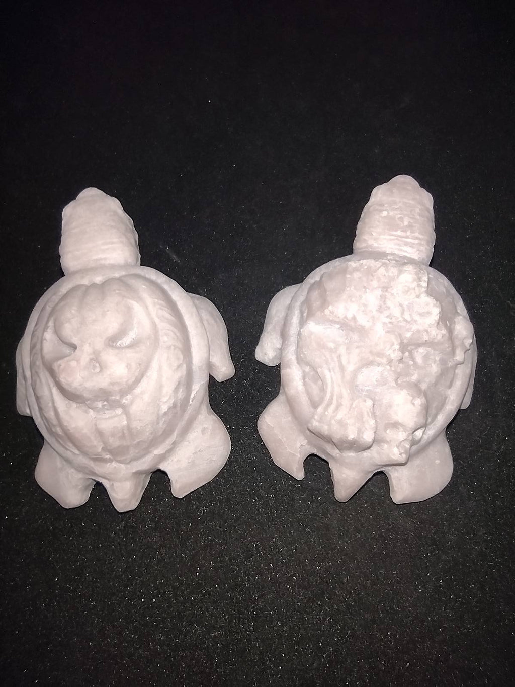 Roze opaalsteen schildpadjes Halloween gravure